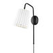 Demi 13 inch 60.00 watt Soft Black Portable Wall Sconce Wall Light