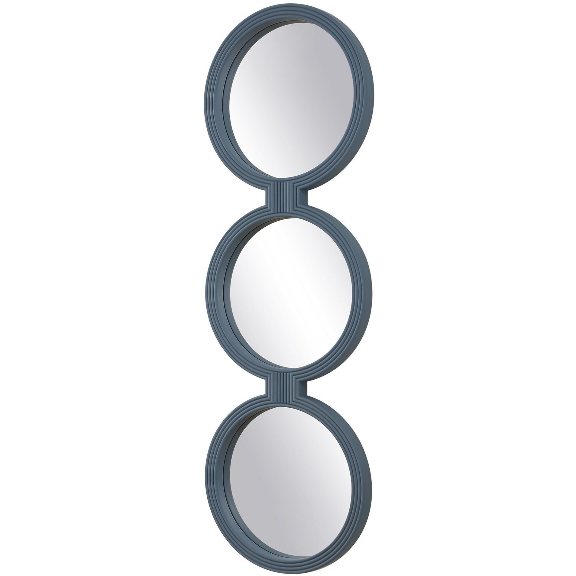Going In Circles 56 X 18 inch Muted Blue Mirror