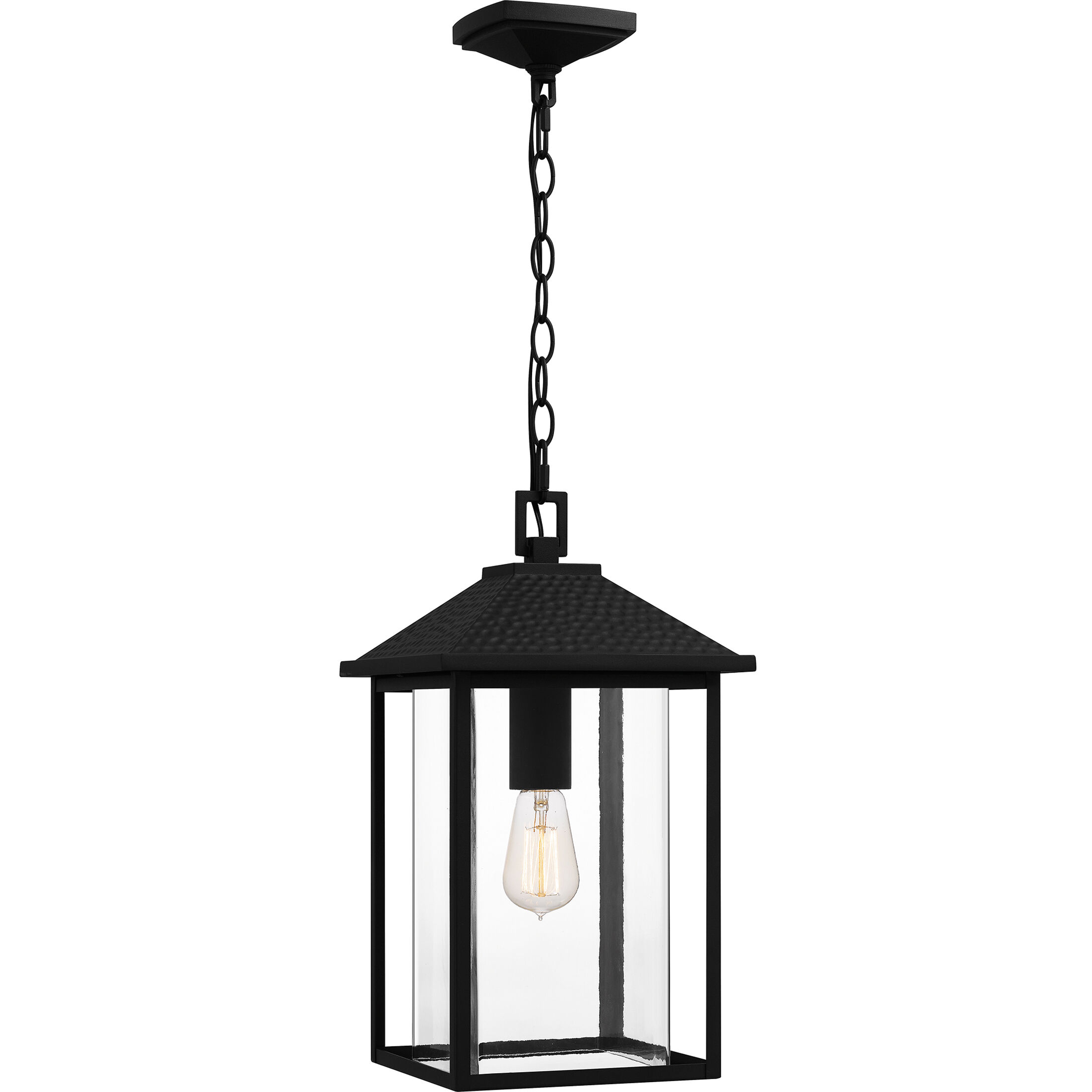 Fletcher 1 Light 10 inch Earth Black Outdoor Hanging Lantern