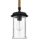 Homestead 1 Light 5.88 inch Espresso Outdoor Pendant