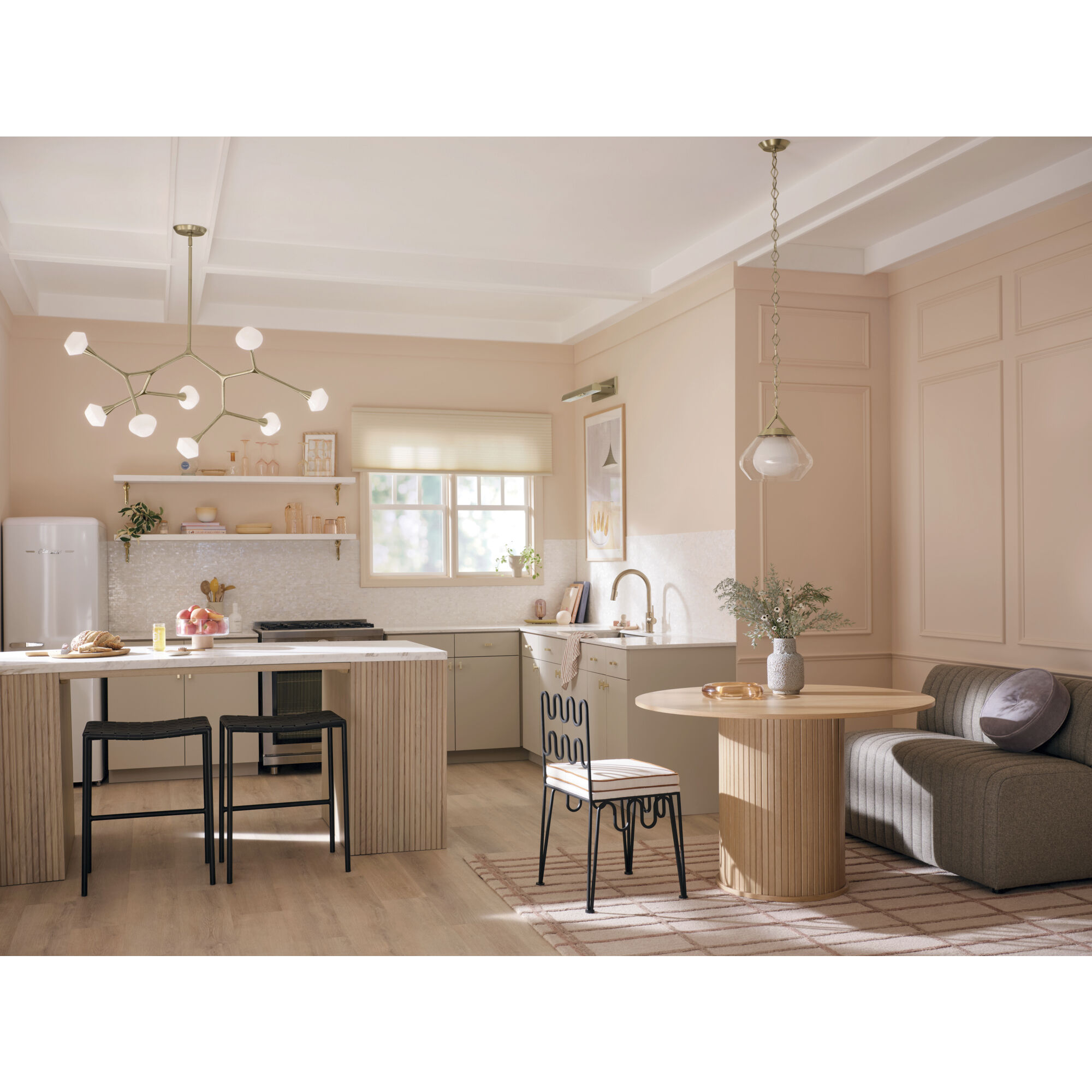 Cassius 8 Light 26.5 inch Champagne Bronze Chandelier Ceiling Light, Convertible