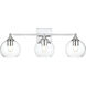 Foster 3 Light 25 inch Chrome Bath Sconce Wall Light