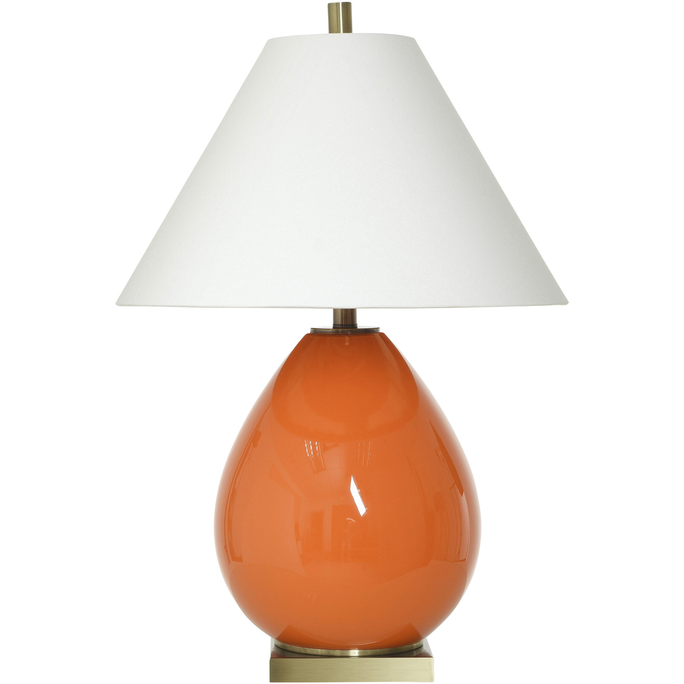 Alice 27 inch 100.00 watt Orange Table Lamp Portable Light