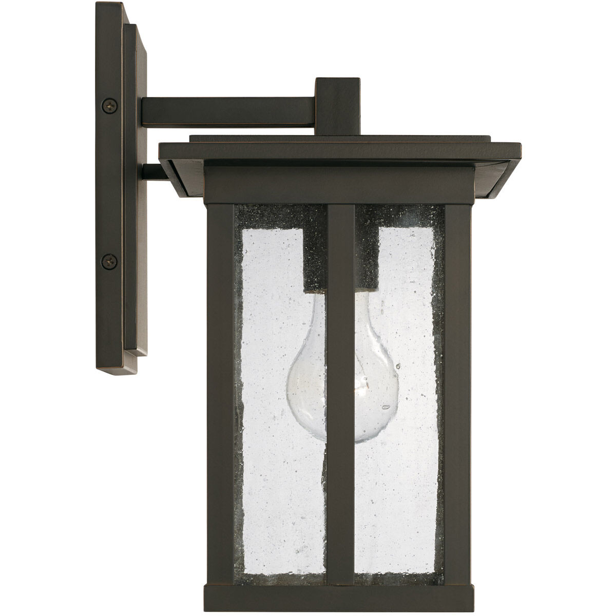 Barrett 1 Light 12 inch Oiled Bronze Outdoor Wall Lantern