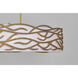 Branch Reality 10 Light 60 inch Textured Ashen Gold Island Light Ceiling Light
