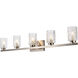 Cassie 5 Light 42 inch Stain Nickel Bath Sconce Wall Light