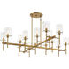Vista 16 Light 60 inch Burnished Brass Chandelier Ceiling Light