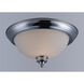 Novus 2 Light 13 inch Polished Chrome Flush Mount Ceiling Light