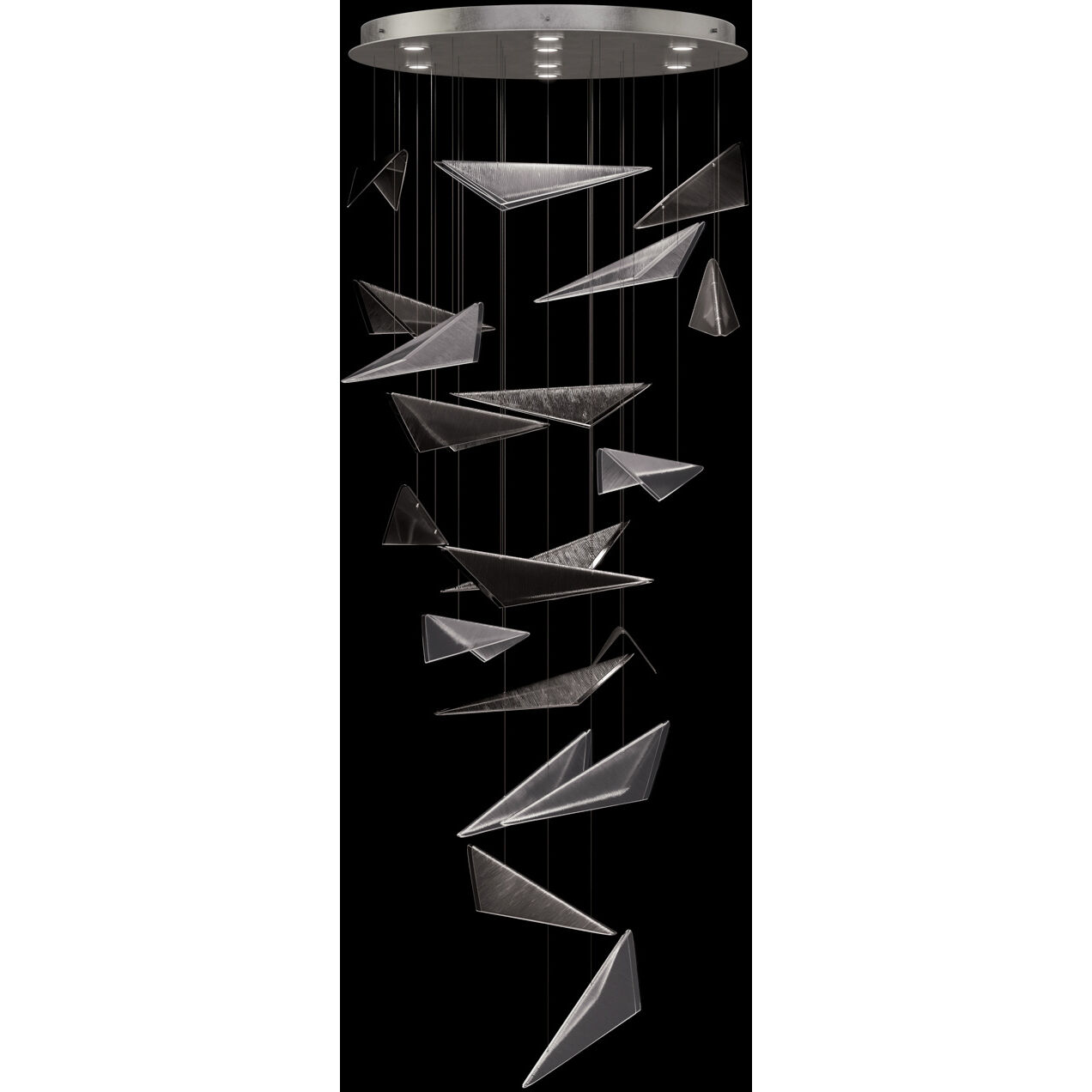 Volo 8 Light 36 inch Silver Pendant Ceiling Light