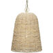 Canal 1 Light 12 inch Natural Pendant Ceiling Light
