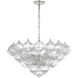 Julie Neill Caselli LED 35.5 inch Polished Nickel Basket Chandelier Ceiling Light