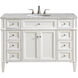 Park Avenue 48 X 35 inch White with Carrara White Marble Vanity Set