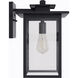 Rock Creek 1 Light 15.38 inch Textured Black Outdoor Wall Lantern