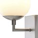 Globe LED 6 inch Satin Nickel Bedside Sconce Wall Light
