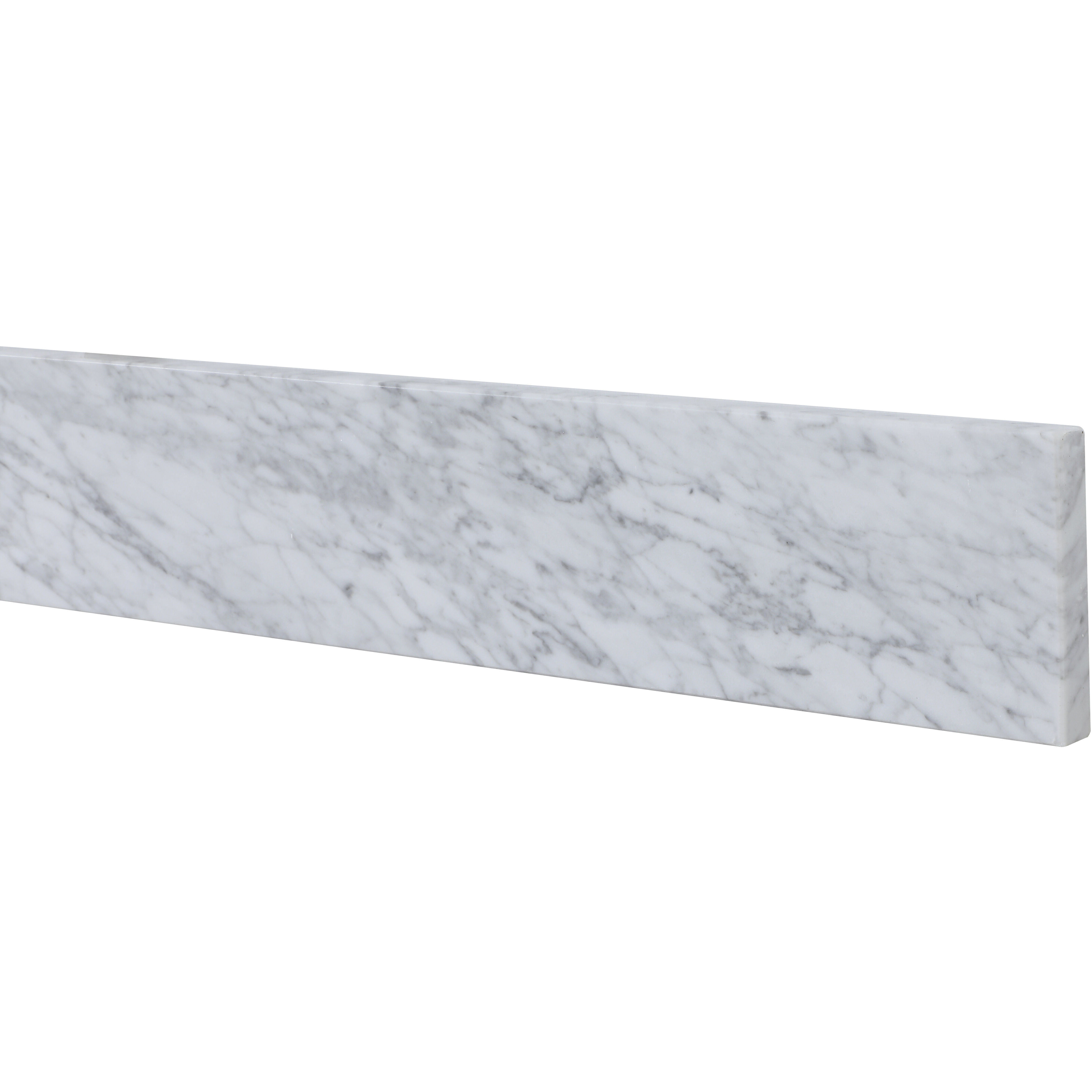 Backsplash 40 X 1 X 4 inch Carrara White Bathroom Vanity Backsplash