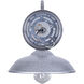 Desi 1 Light 10 inch Distressed Galvanized Outdoor Wall Lantern
