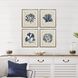 Indigo Sea Life Blue and Beige Framed Art