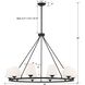 Keenan 10 Light 42 inch Matte Black Chandelier Ceiling Light