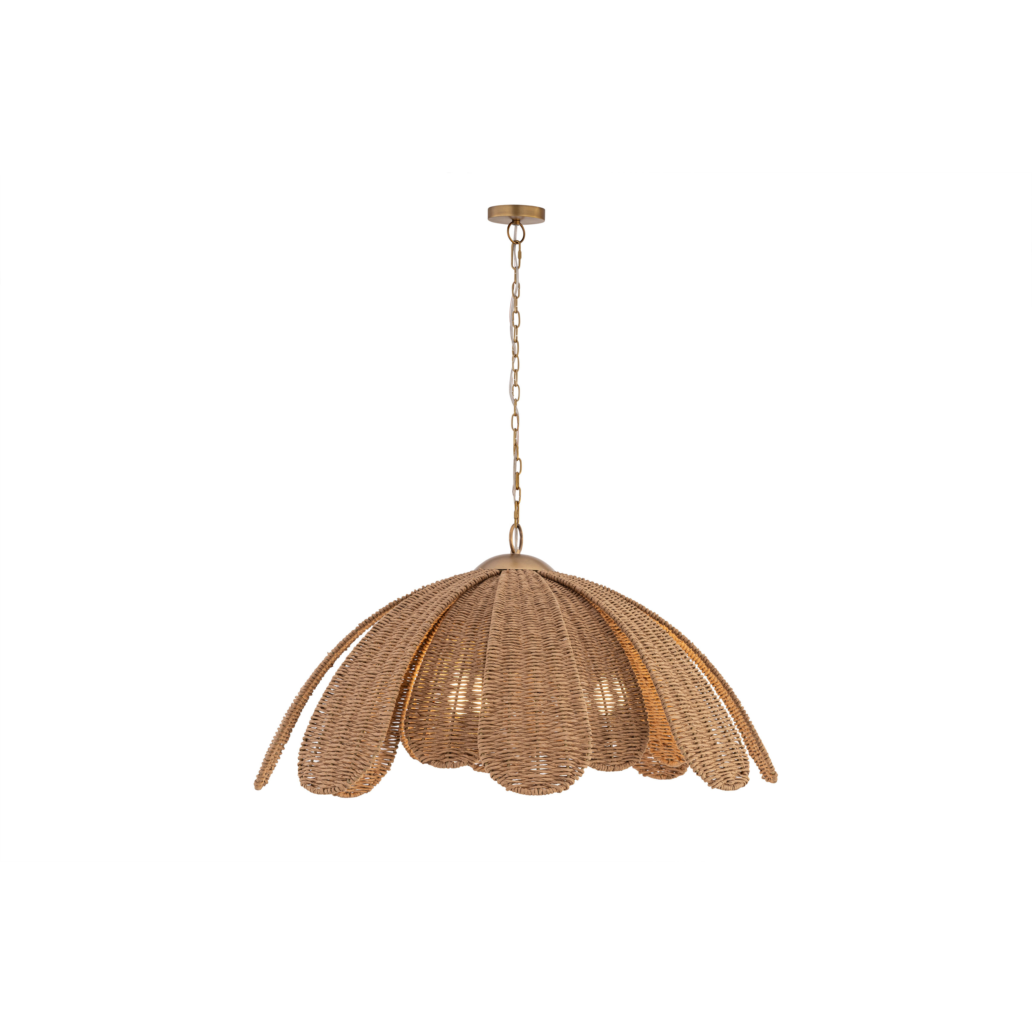 Covea 3 Light 30 inch Legacy Brass Pendant Ceiling Light