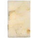 Alabaster Rocks Collection - Medley Family 10 inch Alabaster Rocks ADA Wall Sconce Wall Light in 3" D x 10" W x 5" H, EVOLV