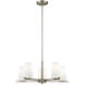 Astoria 5 Light 25 inch Brushed Nickel Chandelier Ceiling Light