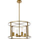 Agnys 4 Light 20 inch Brass Pendant Ceiling Light