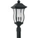 Chelsea 3 Light 21 inch Black Outdoor Post Lantern