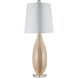 Opal 31.75 inch 150 watt Amber and Cream and Clear Table Lamp Portable Light