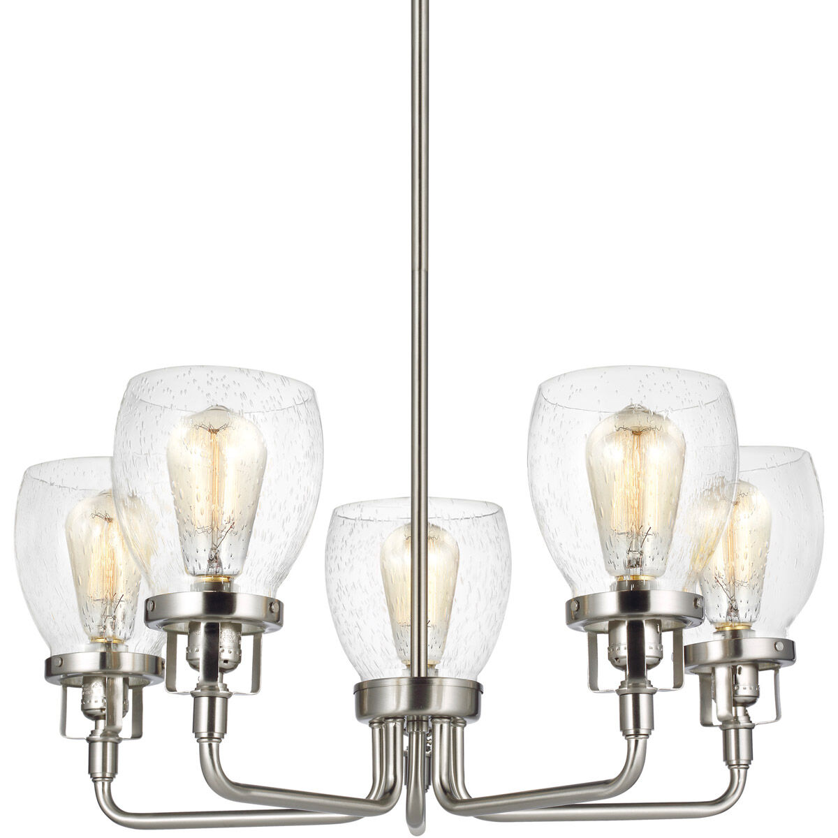 Belton 5 Light 23.88 inch Brushed Nickel Chandelier Ceiling Light
