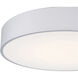 Como LED 13.75 inch Satin and White Flush Mount Ceiling Light