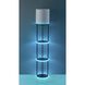 Keely 56.83 inch 150 watt Black RGB Color Changing Shelf Floor Lamp Portable Light, Simplee Adesso