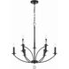 Mila 9 Light 28 inch Black Chandelier Ceiling Light