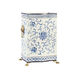 Chelsea House White/Blue Wastebasket