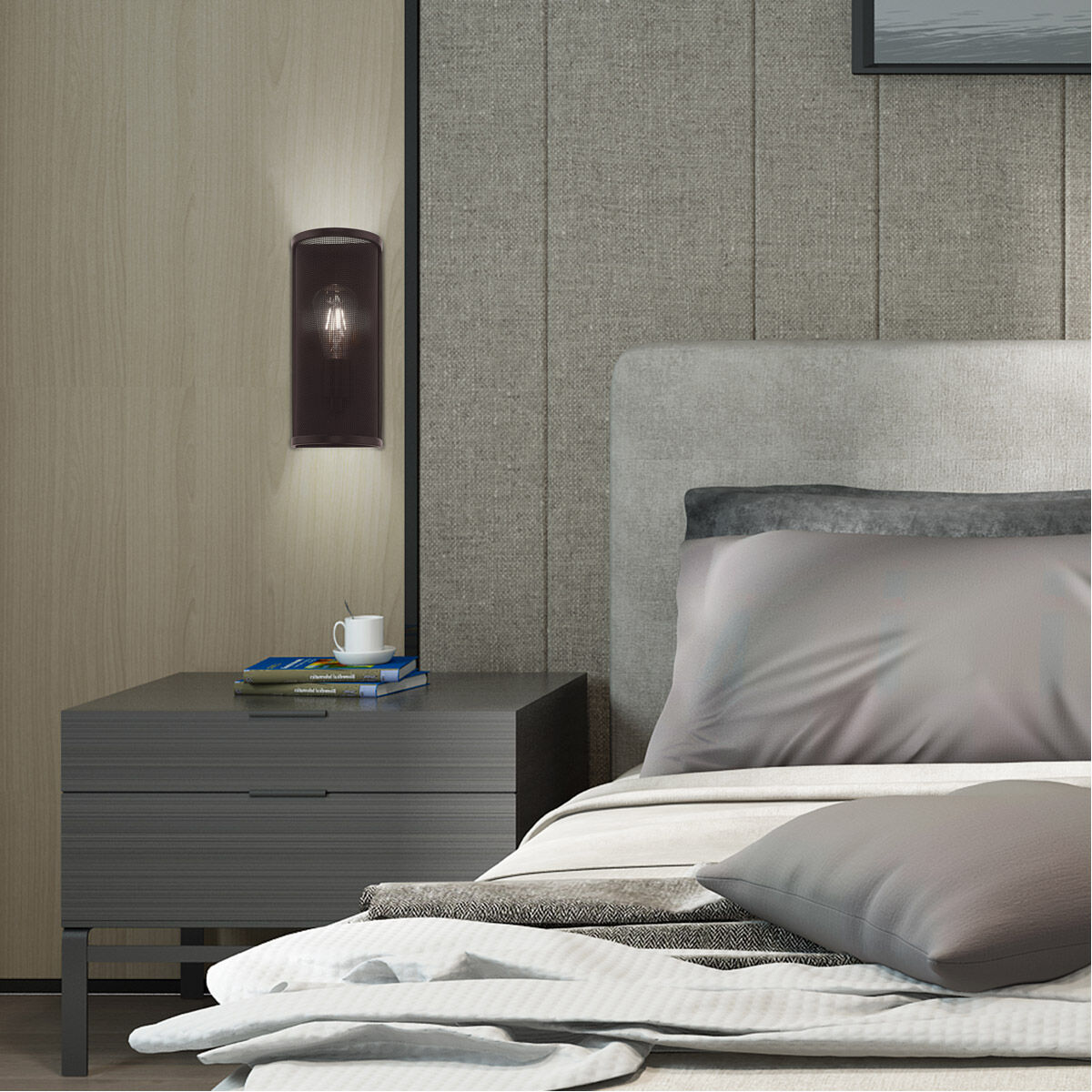 Braddock 1 Light 5 inch Bronze ADA ADA Wall Sconce Wall Light