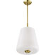Lune 12 inch Vintage Brass Pendant Ceiling Light