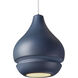 Radiance 1 Light 8 inch Midnight Sky Pendant Ceiling Light in White Cord, Brushed Nickel, Incandescent
