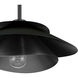 Hiro 1 Light 12.75 inch Matte Black Pendant Ceiling Light, Large