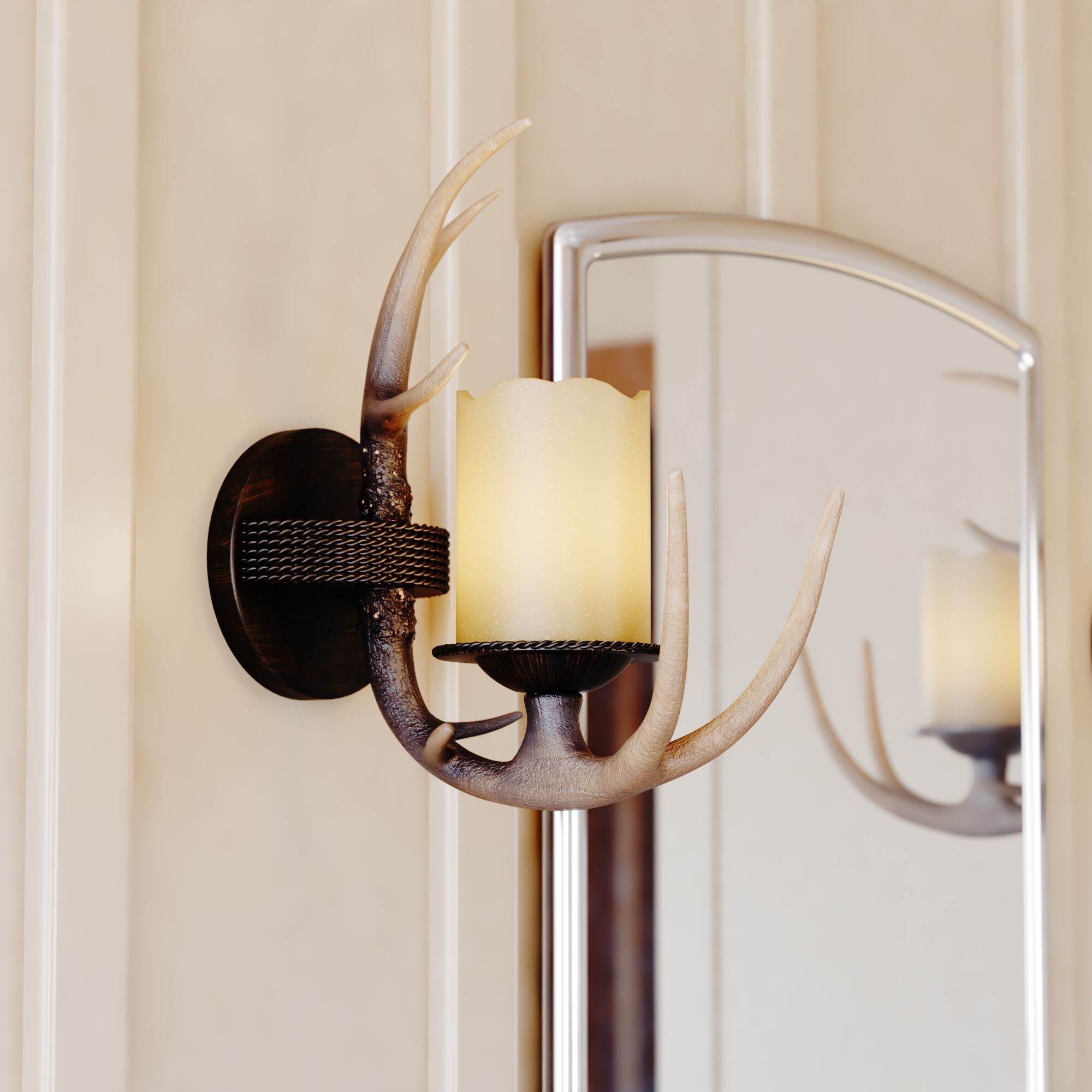 Yoho LED 5.5 inch Black Walnut Wall Light