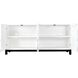 Torres White with Gray and Ebony Credenza