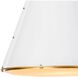 French Maid 3 Light 25.5 inch White and Natural Brass Chandelier Ceiling Light, Large