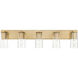 Titus 5 Light 40 inch Modern Gold Bath Vanity Light Wall Light