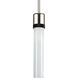 Zigrina 1 Light 5.13 inch Polished Nickel with Satin Brushed Black Pendant Ceiling Light