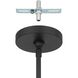 Tremolo 1 Light 16.25 inch Textured Black and Champagne Gold Pendant Ceiling Light