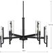 Rivera 5 Light 30 inch Matte Black Chandelier Ceiling Light, Design Series