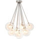 Molecule 11 Light 25.98 inch Nickel Ceiling Lamp Ceiling Light