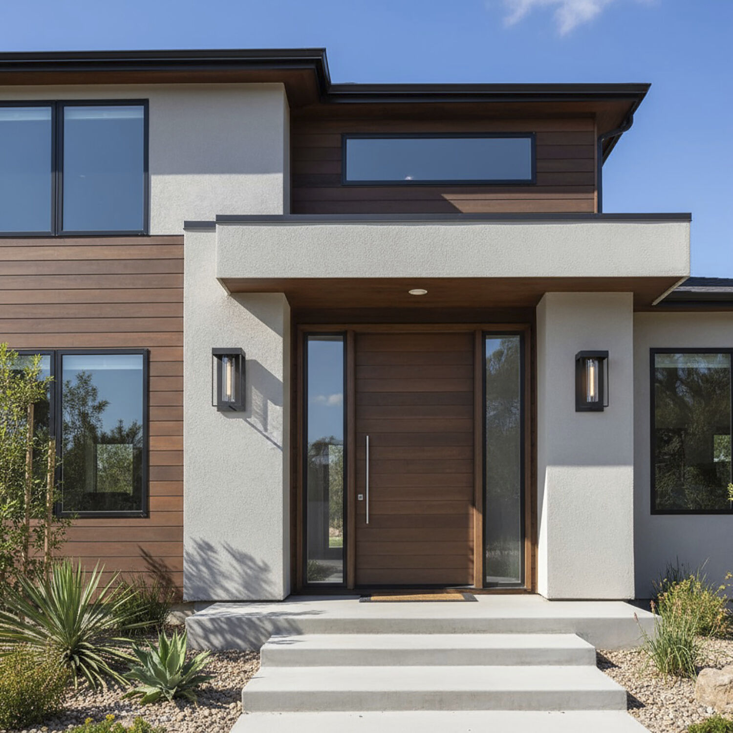 Gardenbrooke LED 15.75 inch Black Outdoor Wall