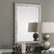 Mossley 42 X 30 inch Metallic Silver with Light Gray Wash Wall Mirror