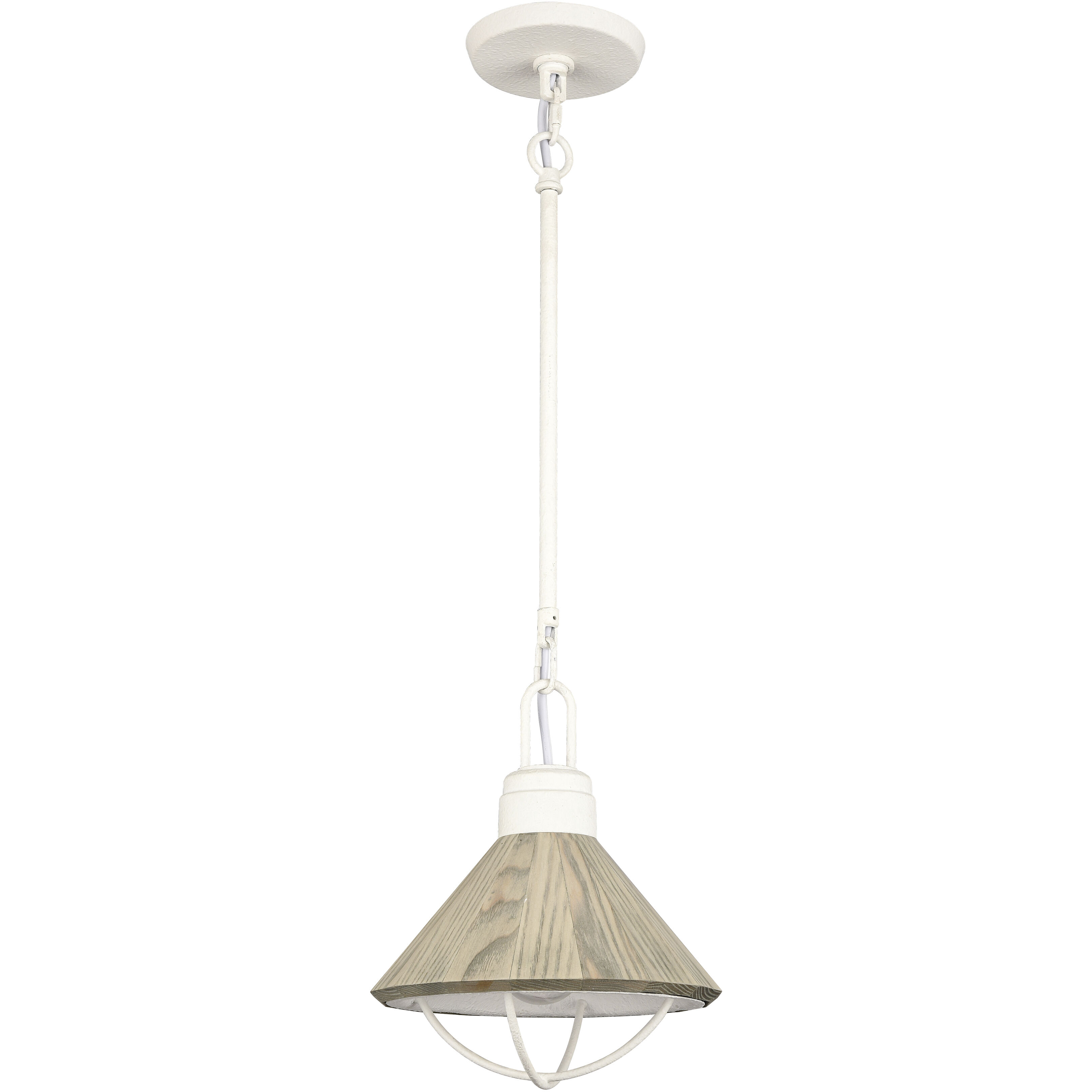 Cape May 1 Light 9 inch White Coral Mini Pendant Ceiling Light