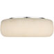 Kelly Wearstler Formosa LED 17 inch Alabaster and Polished Nickel Flush Mount Ceiling Light