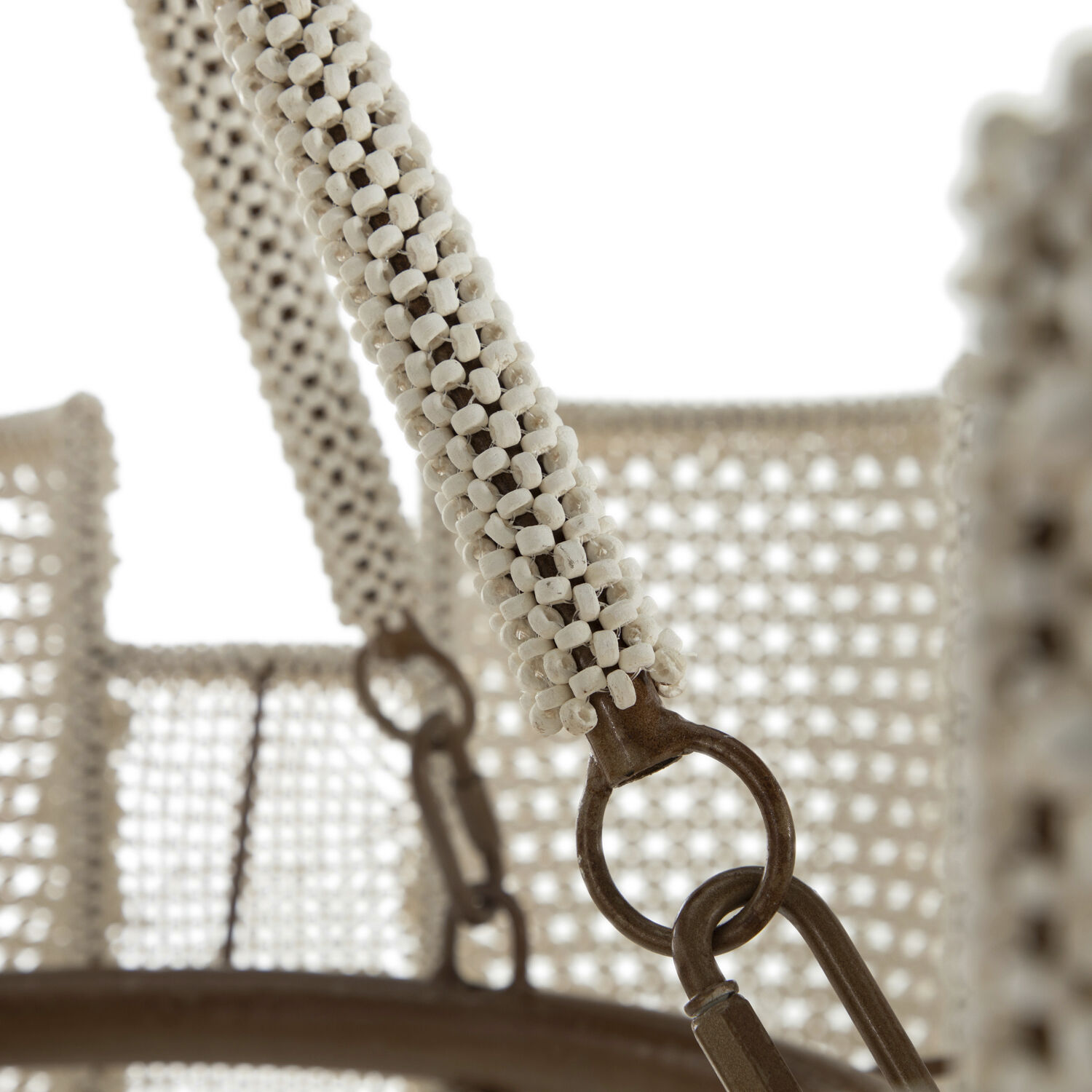 Teagan 7 Light 34 inch Winter White / Natural Chandelier Ceiling Light